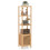 Costway Bamboo Floor Storage Cabinet 140cm Standing Organizer Cabinet Natural 1