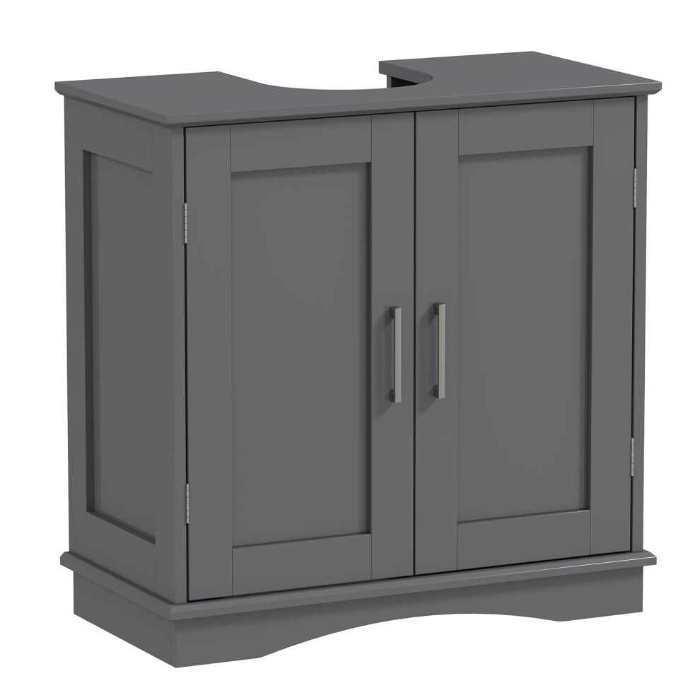 60 cm Pedestal Sink Bathroom Vanity Cabinet Under Sink Cabinet-Grey