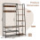 Costway Hall Tree with Storage Bench Industrial Coat Rack Shoe Bench w/ 9 Hooks 2