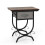 Costway Industrial 2-tier Bedside Table Nightstand w/ Fabric Drawer-Brown 2