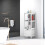 Costway Bathroom Floor Cabinet Multifunctional Side Storage Cabinet-White 6