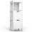 Costway Bathroom Floor Cabinet Multifunctional Side Storage Cabinet-White 1