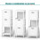 Costway Bathroom Floor Cabinet Multifunctional Side Storage Cabinet-White 5