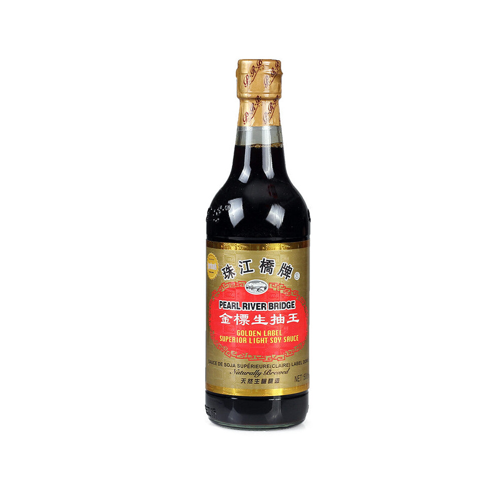 Pearl River Bridge Label Superior Soy Sauce 500Ml Golden/Light
