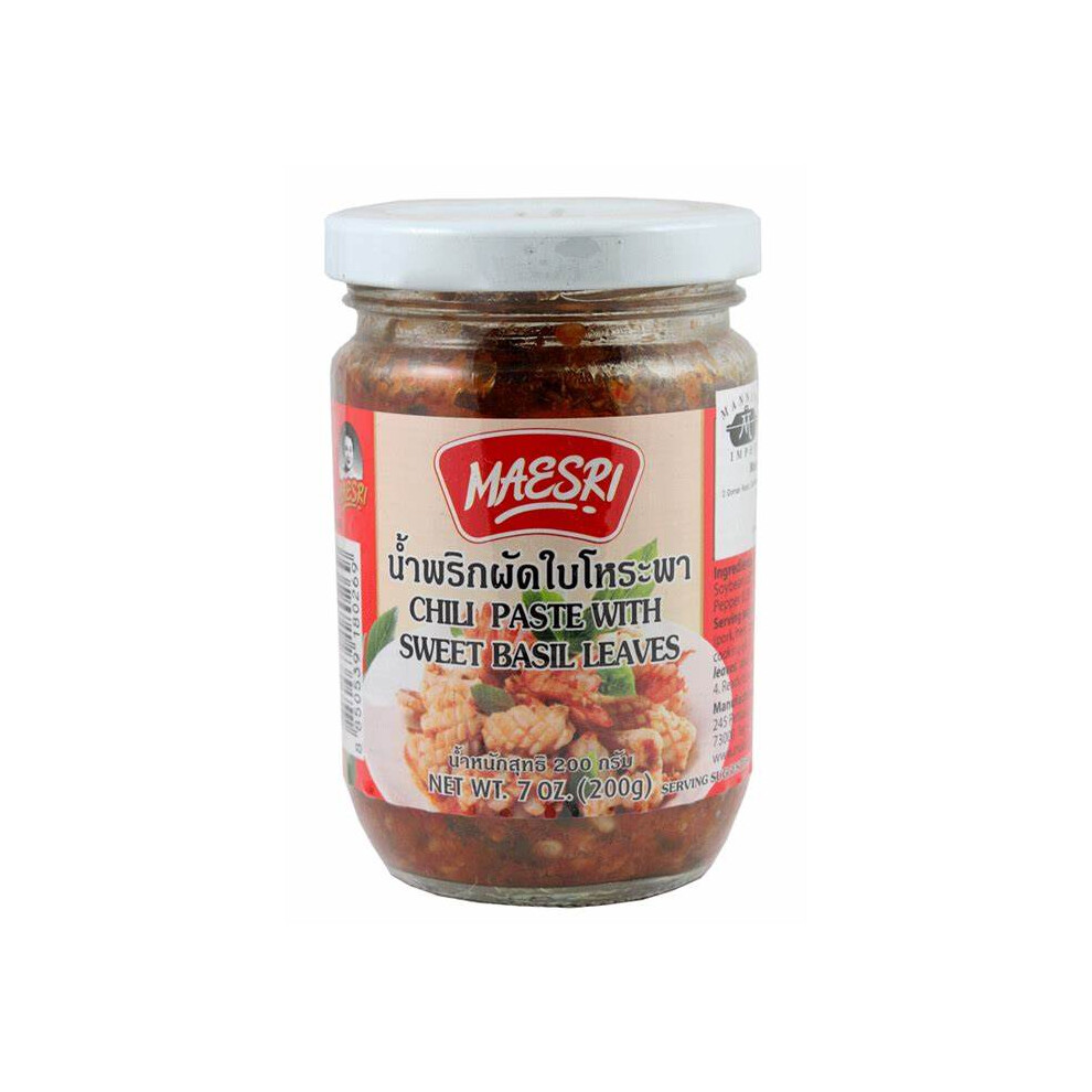 Maesri Chilli Paste With Sweet Basil 200G