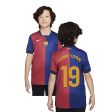 (XLB) 2024-2025 Barcelona Home Shirt (Sponsorless) - Kids (Lamine Yamal 19)