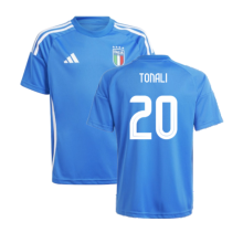 (MB) 2024-2025 Italy Home Fan Jersey (Kids) (TONALI 20)