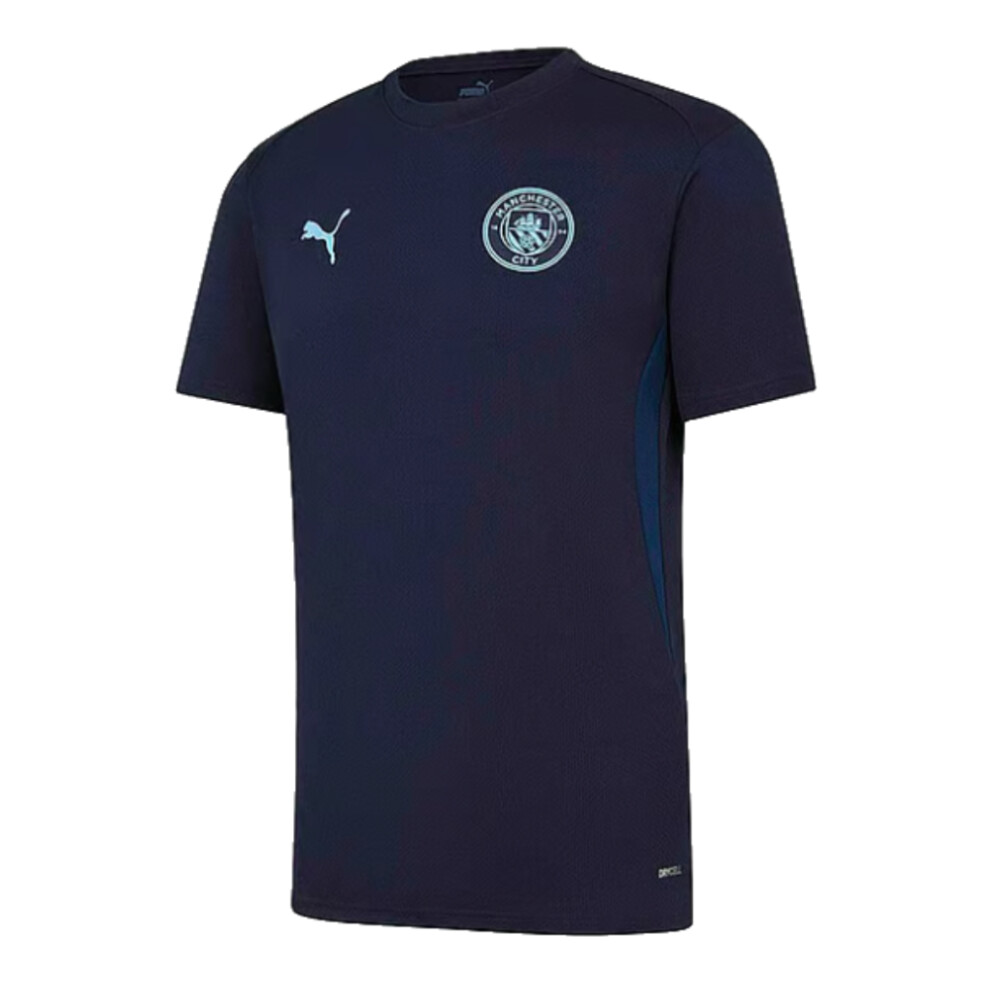 Puma (Mb) 2024-2025 Man City Training Shirt (Inky ) - Kids Blue