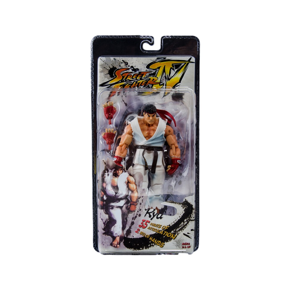 (Ryu White) Street Iv Fighter Action Figure Guile Ryu Ken Chunli Akuma Desktop Toys Decor