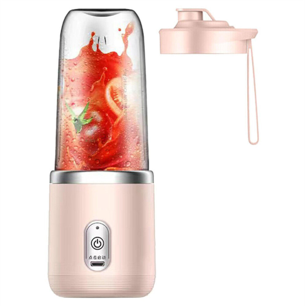 (Pink) Electric New Mini Juice Maker Portable Blender Smoothie Juicer Fruit Machine Pink