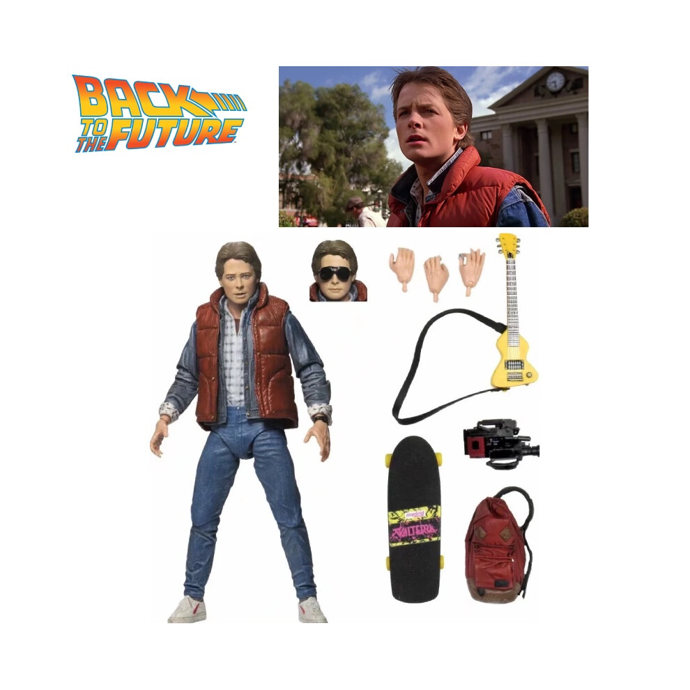 Back The To Future Marty Mcfly Artificial Toy Action Decoration Desktop Figure
