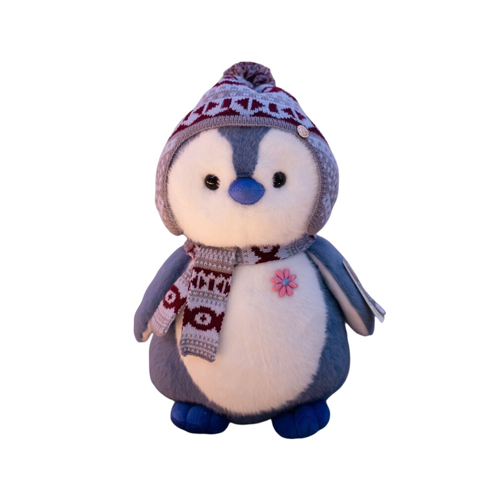 (, 20Cm/7.87In) Adorable Plush Penguin Toy Soft Doll Pillow Kids Birthday Decor Nursery Gift Blue
