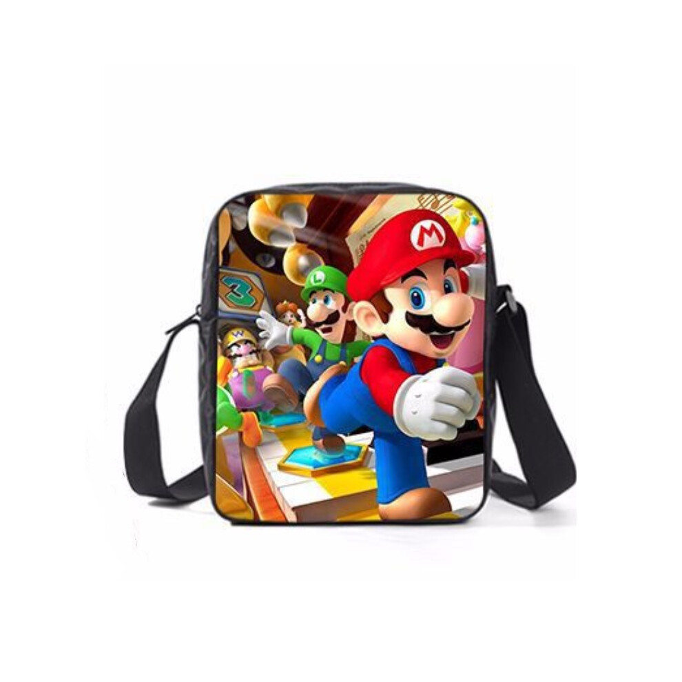 (Style A Crossbodybag) Mario Super Cartoon Backpack Student Crossbody Travel Lunch Bag Pencase Gift Kid-image-OPC-PGWJFYC-NEW