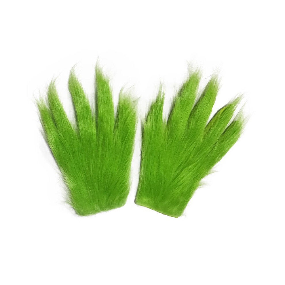 (Style C) The Grinch How Stole Christmas Mask Hair Headgear Accessories Gloves Cosplay