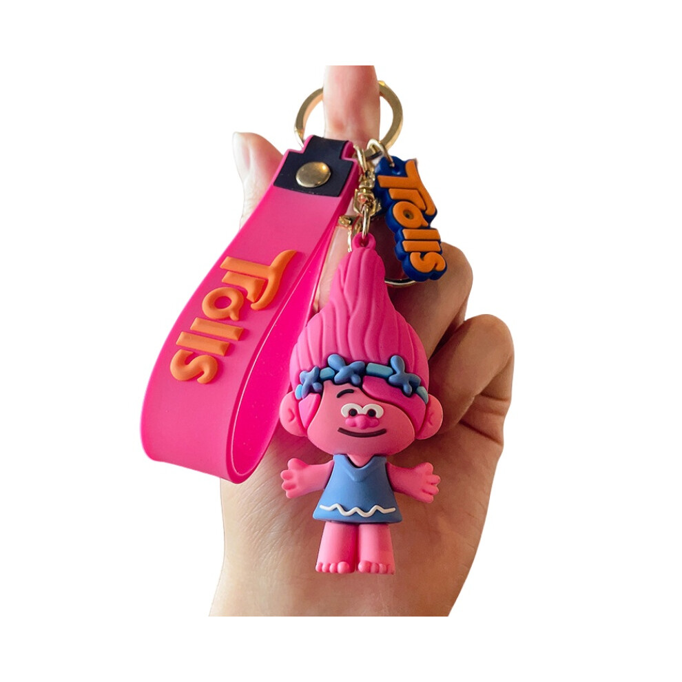 (Poppy) Trolls Pendants Poppy Keychain Bag Decoration Cartoon Suki Cute Gifts Doll Kids Not,Specified