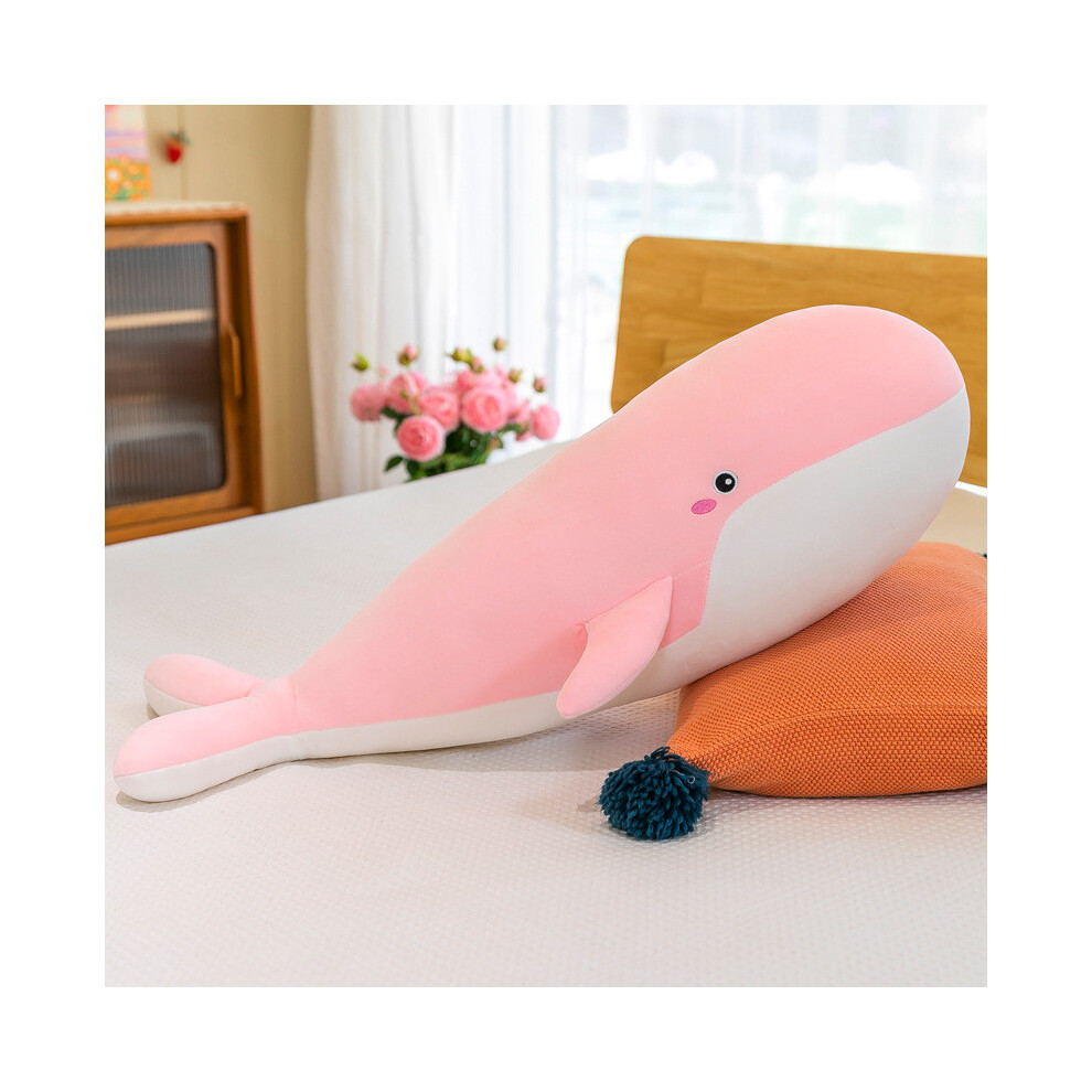 (, 50Cm) Whale Plush Dolphin Toys Cute Cartoon Girl Kids Bedtime Birthday Companions Gift Pink