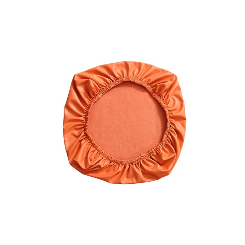 (Orange) Stretch Computer Waterproof Office Chair Seat Cover Removable Rotating Slipcover