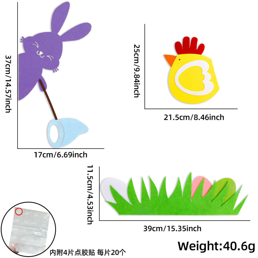 (StyleF) Bunny Enchanting Easter Door Decorations Craft Kit For Displays Holiday Eyecatching-image-OPC-PGWJRFG-NEW