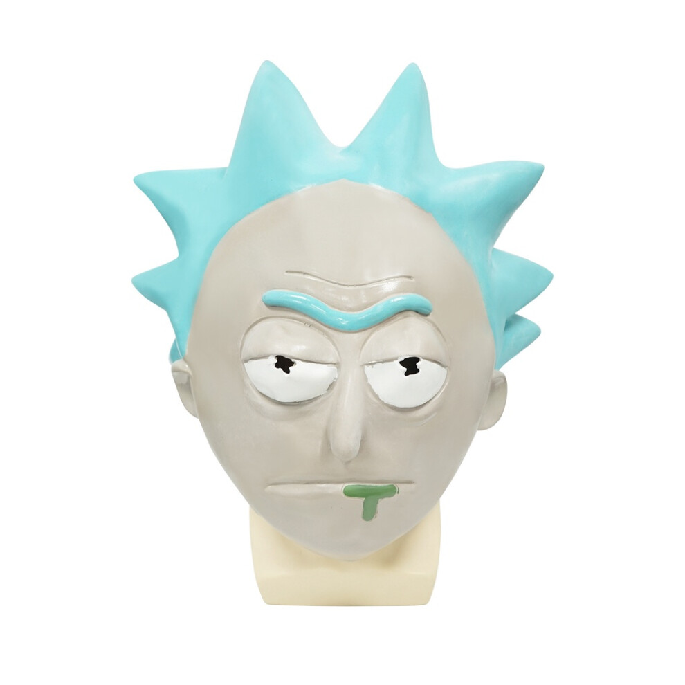 (Rick) Rick And Morty Latex Mask Halloween Anime Cosplay Headgear Party Play Role Props-image-OPC-PGWJT6W-NEW