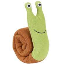 (Green Smiley) Training Squeaky Toy Interactive Chew Toy Snuffle Dog Mat Sniffing Snail Pet