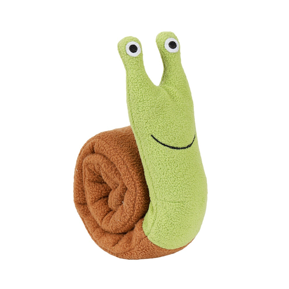 ( Smiley) Training Squeaky Toy Interactive Chew Toy Snuffle Dog Mat Sniffing Snail Pet Green