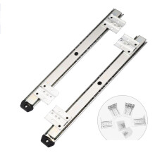 (Silver) Sliding Computer Keyboard Tray Under Desk Drawer Stand Extender Steel Sturdy