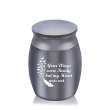 (StyleB) Urn Ashes Pet Dog Cat Cremation Metal Mini Memory Box Vessel Gifts Remembrance