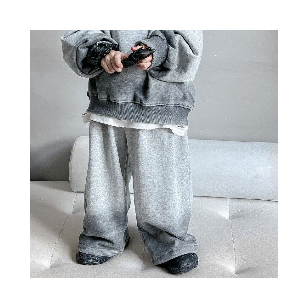 (StyleC, 90) Boys Autumn Musthave Casual Two Piece Set Featuring Warm Gradient Joggers And Hoodie-image-OPC-PGWKQ8S-NEW