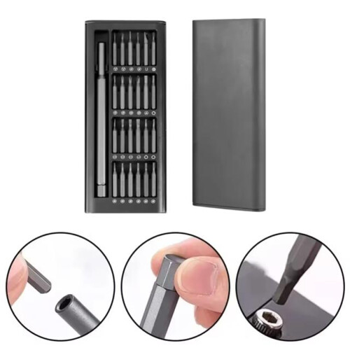 Precision screwdriver set 25 pcs, torx, PH, hex, SL, star, triangle, Y, 1