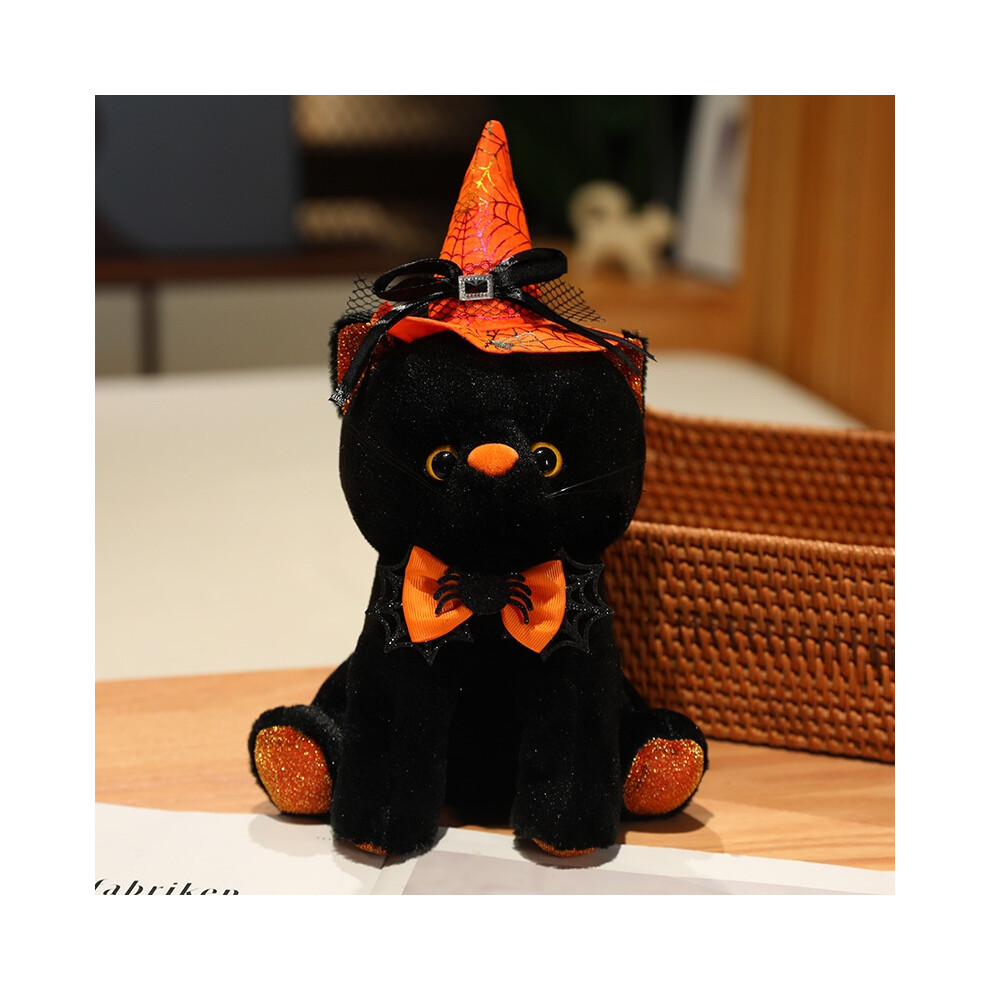 (StyleB) Magical Halloween Black Cat Plush Toy Party Decor Childrens Soft Gift Doll Cat-image-OPC-PGWKQYS-NEW