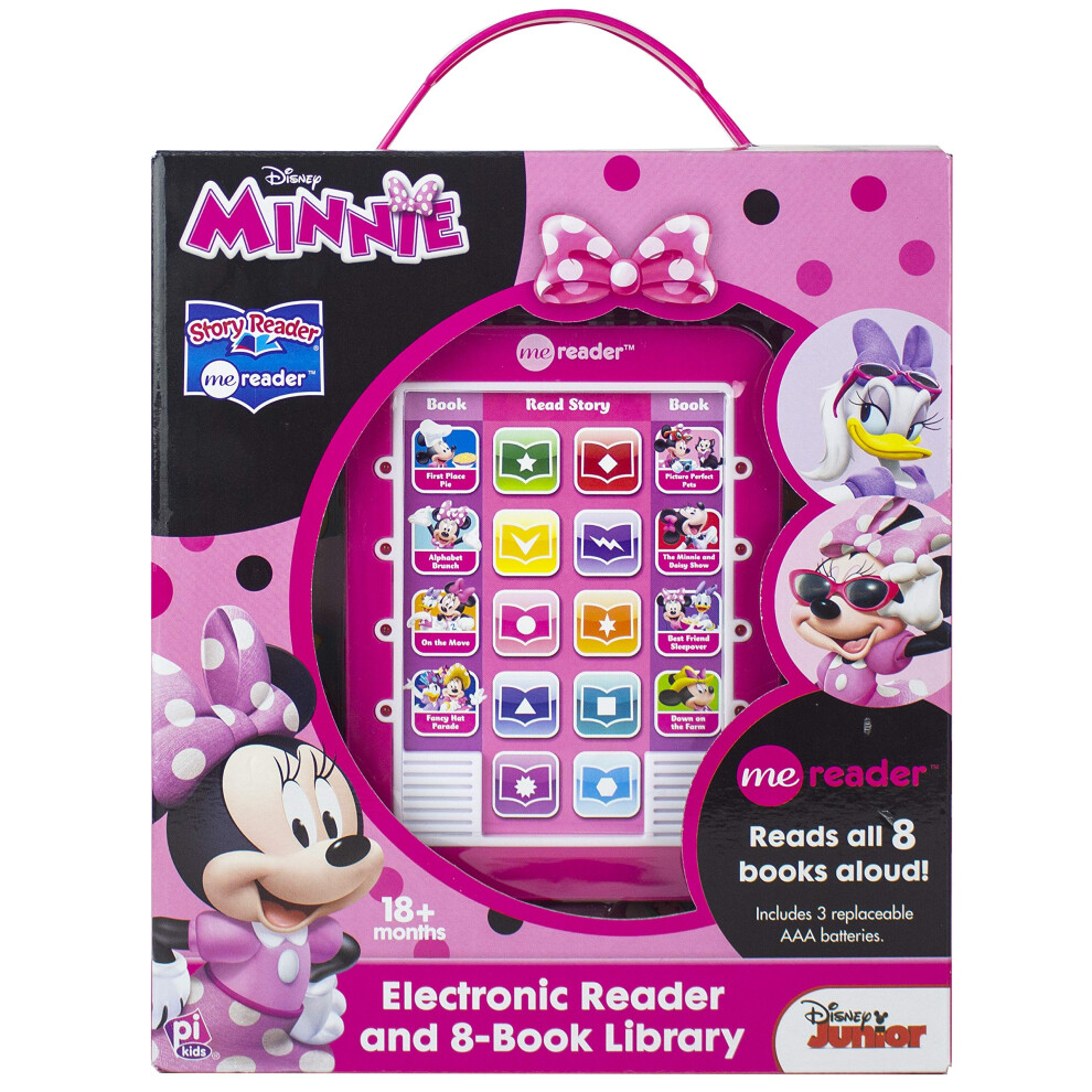 Sunshine Kids Disney Minnie Mouse Me Reader Electronic Reader And 8 Sound Book Library Pi Kids