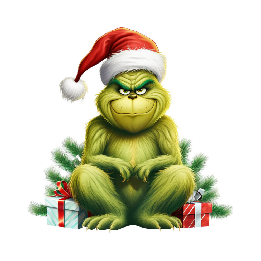 (Red) Grinch Cartoon Fun Christmas Decoration Acrylic Ornament Ideal For Home Car And-image-OPC-PGWKV2F-NEW