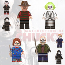 Juego infantil de 8 piezas Scream: mini figura y bloques de construcción para montar, DIY, regalo para niños