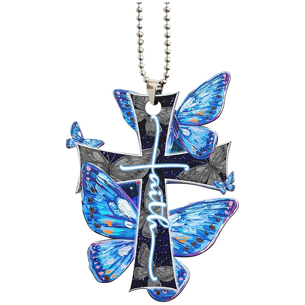 (5) Heart Colorful Butterfly Acrylic Car Hanging Decoration Versatile Backpack Accessory-image-OPC-PGWKVMM-NEW