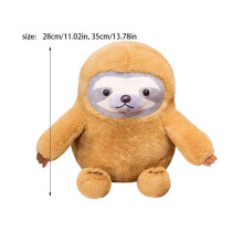 (28cm/11.02in) Toy Plush Sloth Cushion Doll Childern Birthday Presents Gift Home Decorations