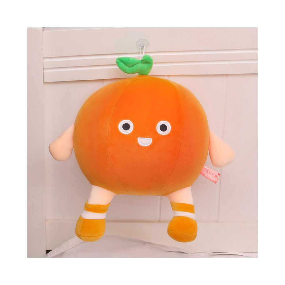 (25Cm/9.84In) Plush Lovable Pillow Cute Cartoon Fruit Stuffed Toy Birthday Gifts For Orange