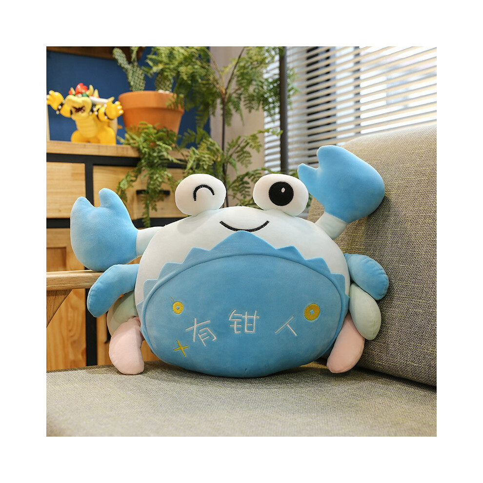 (, 25Cm/9.84In) Crab Cartoon Plush Toy Soft And Huggable Stuffed Animal All Ages For Blue
