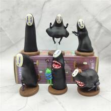 Spirited Away No-Face Man 6-Piece PVC Figure Set – Car Decor & Home Display