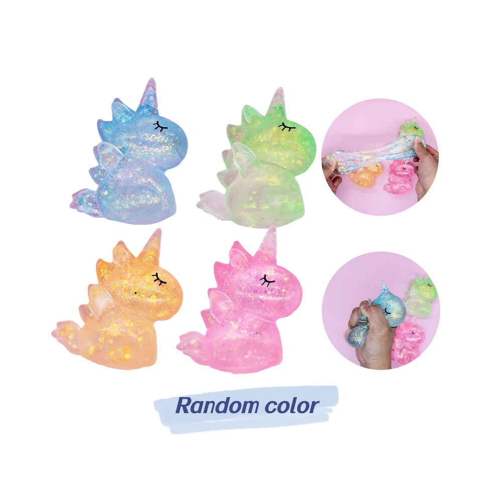 Unicorn Toy Decompression Animals Squeezable Slow Rebound Kid Squishy Sequins