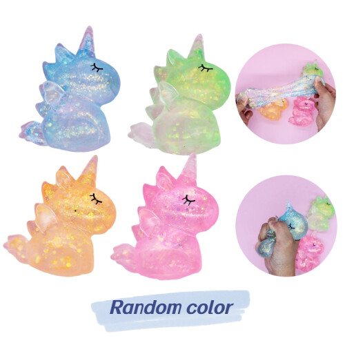 Unicorn Toy Decompression Animals Squeezable Slow Rebound Kid Squishy Sequins 1