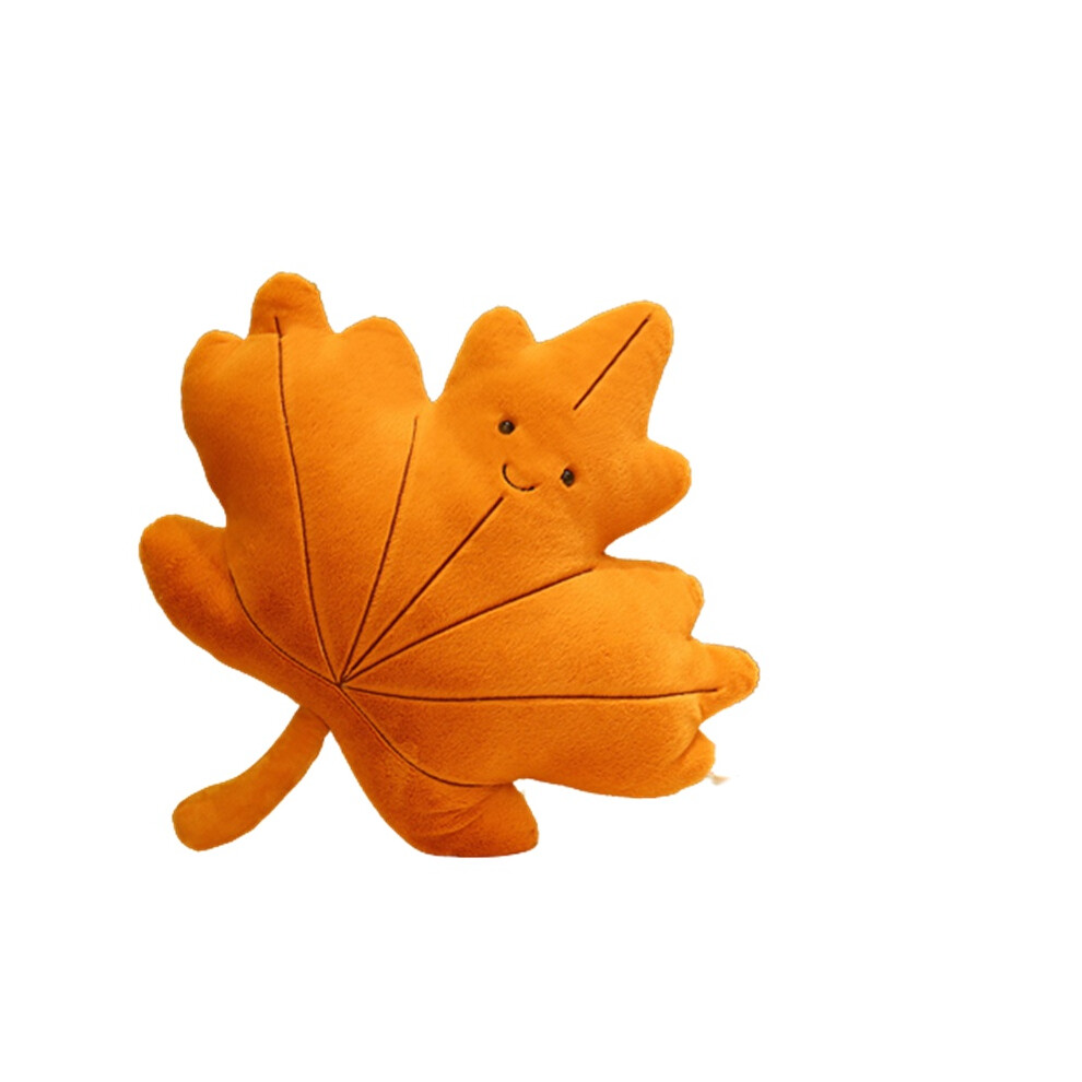 (Coffee) Leaf Maple Leaf Ginkgo Leaf Plush Toy Home Decoration Pillow Sleeping Doll