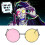 Glasses Spamton Deltarune Gaming Anime Peripheral Black Cosplay Eyeglass Frame 8