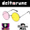 Glasses Spamton Deltarune Gaming Anime Peripheral Black Cosplay Eyeglass Frame 9