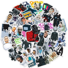 Skibidi Toilet 50pcs Cartoon Sticker Game Waterproof Gift Childern Decoration