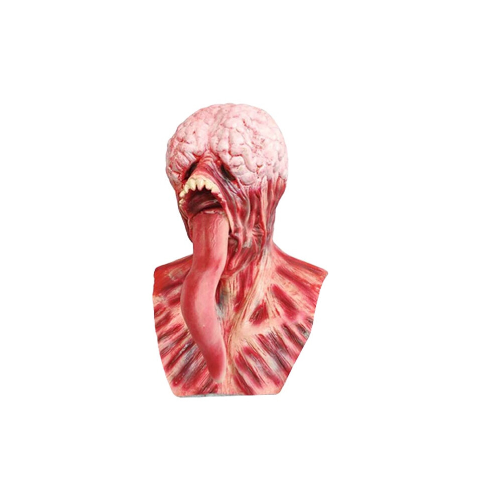 (Long) Licker Resident Evil Latex Mask Halloween Creepy Headgear Party Horror Cosplay-image-OPC-PGWMHPH-NEW