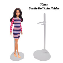 Barbie Doll 10pcs Waist Transparent Holder Loin Support Bracket Stands Display