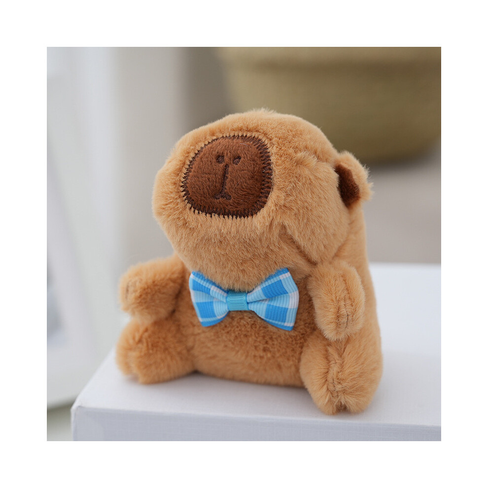 (Blue) Plush Toy Capybara Keychain Cute And Comfortable Backpack Ornaments Hanging-image-OPC-PGWMP6C-NEW
