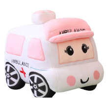 (Pink, 30cm) Cartoon Car Pillow Toy Ambulance Taxi Police Car Soft Huggable 30cm Boys 40cm