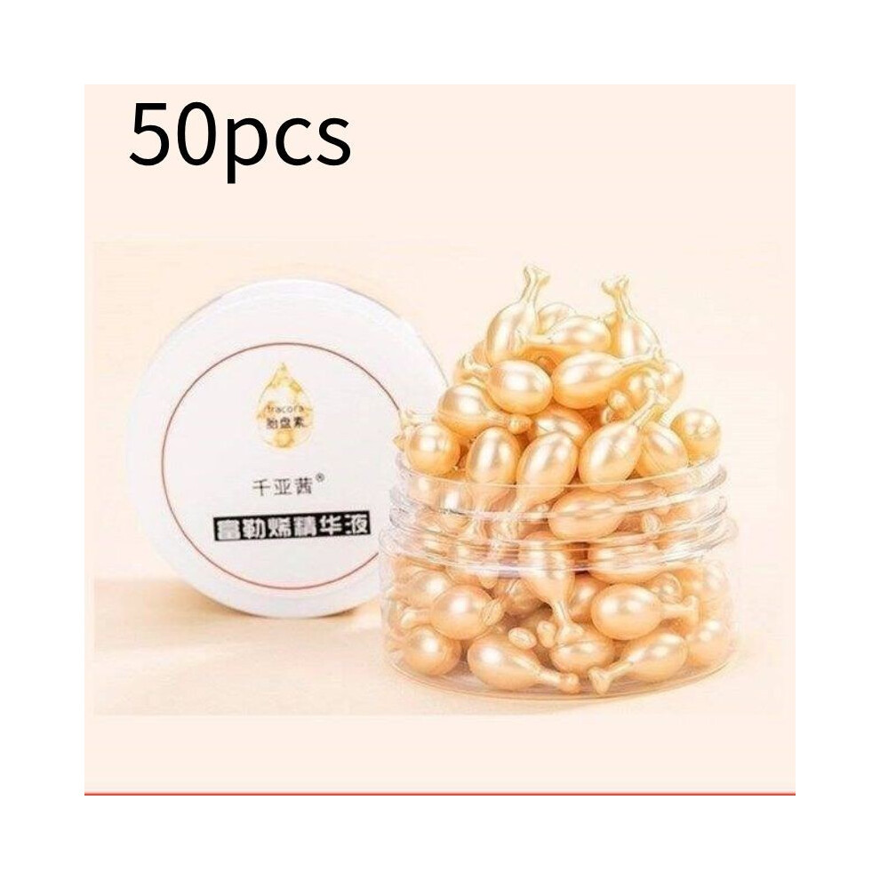 (50pcs) Vitamins Anti Placenta Wrinkle Face Serum Capsule Moisturizer Hydra Essence