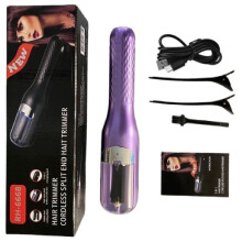 (Purple) Split Hair Ends Trimmer Charging Portable Convenience Versatile Lightweight